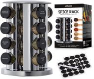 SnelShoppen 16 Pots à épices avec couvercle et distributeur