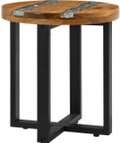 vidaXL Salontafel Bruin 40 x 40 x 45 cm Massief Teakhout