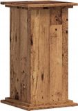 vidaXL Plantenstandaard 33x33x60 cm bewerkt hout oud houtkleurig