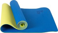 Njoy Your Sports Sportmat - Yogamat - Fitness Mat - Antislip - Blauw/Geel - 183 x 61cm - 6mm dik