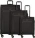 D & N Travel Line 9704 3-delige Kofferset Zwart