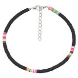 Deja Jewels Lookinggoodtoday Vrolijke Enkelband met 4mm Kralen - Zwart