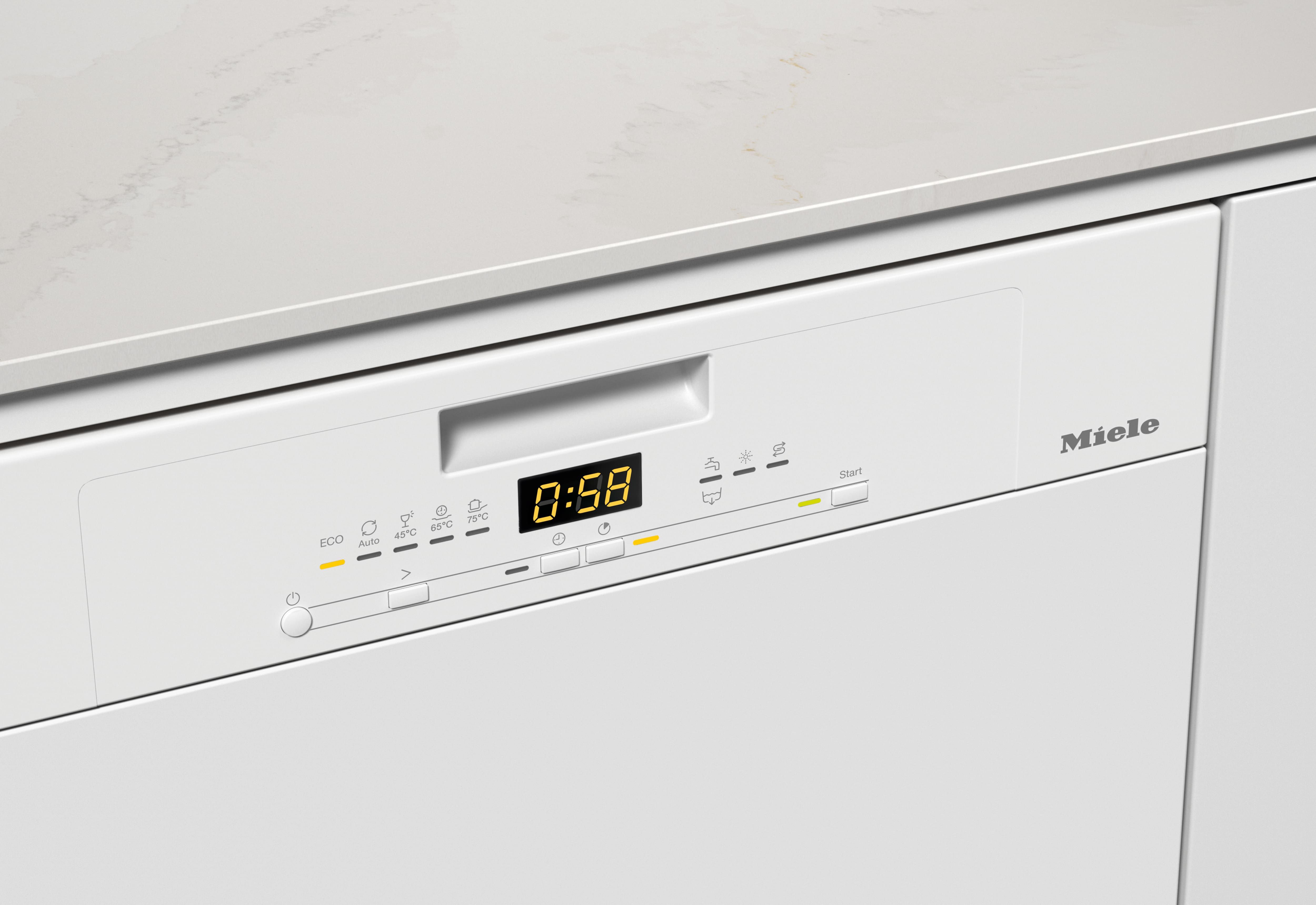 Miele G 5132 SCi BRWS - Inbouw vaatwasser - Half integreerbaar - Wit