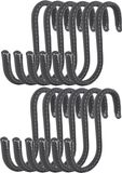 Brute Strength - Leren S-haken - Grijs - 12 stuks