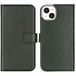 Selencia Echt Lederen Bookcase iPhone 14 Plus - Groen - Flip Case - Pasjeshouder