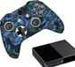 Gadgetpoint - Manette de jeu de performance - Housse de manette souple - Antidérapant - Camo - Bleu - Xbox One