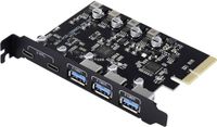 Renkforce 3 + 2 poorten USB 3.2 Gen 2-controllerkaart USB-C 3.2 Gen 2