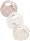 Next - Set van 3 babyslabbetjes - Unisex - Crème