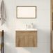 Maison Exclusive - Ensemble de meubles de salle de bain, 2 pièces, placage chêne Artisan