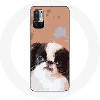 Maniacase Hoesje voor Xiaomi Poco M3 Pro Japanse Spaniël Zwart Wit Hondenras