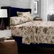 Tribeca Living Katoenen percal queensize lakenset, 300 draadtelling, extra diepe zakken, veelkleurig