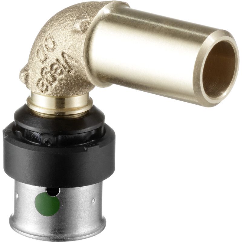 Viega Smartpress 6793 pers kniekoppeling CU 15x16mm