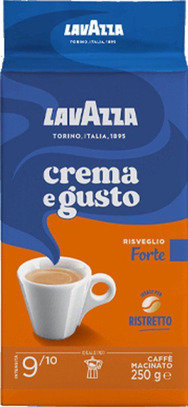 Lavazza Crema e Gusto FORTE gemalen koffie 250g