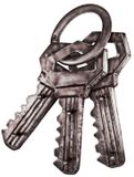 Haku Metalen kapstok met 6 haken | Vintage-design - Grijs