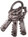 Haku Metalen kapstok met 6 haken | Vintage-design - Grijs
