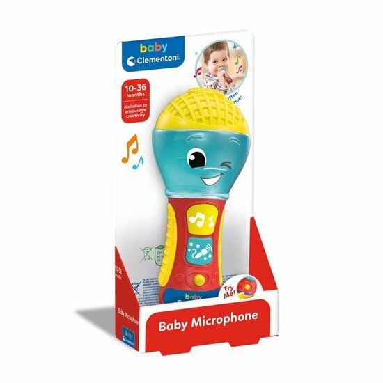 Clementoni Baby Microfoon + Licht en Geluid - Multi kleuren