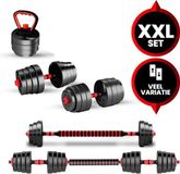 Venom Sports Set haltères réglables 3-en-1 jusqu'à 30kg - Noir - Set d'haltères, Haltères & Kettlebells