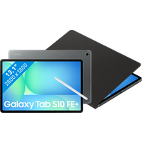 Samsung Galaxy Tab S10 FE Plus 13,1 inch 256GB Wifi Grijs + BlueBuilt Book Case Zwart