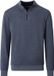 CASAMODA Halfzip Trui Structure Blauw - Maat M - Heren - Quarter zip