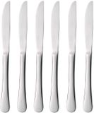 HENDI Tafelmes set - Roestvast staal - 230mm - 6 stuks - Grijs