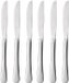 HENDI Tafelmes set - Roestvast staal - 230mm - 6 stuks - Grijs