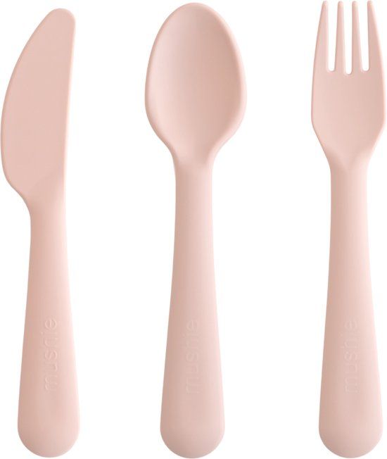 Mushie Kinderbestek Set Diner Blush