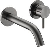 Saqu Eurotrend 2-gats inbouw wastafelmengkraan inclusief inbouwdeel gunmetal