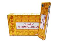 Goloka Nag Champa wierook, 16 Gms x 12 dozen