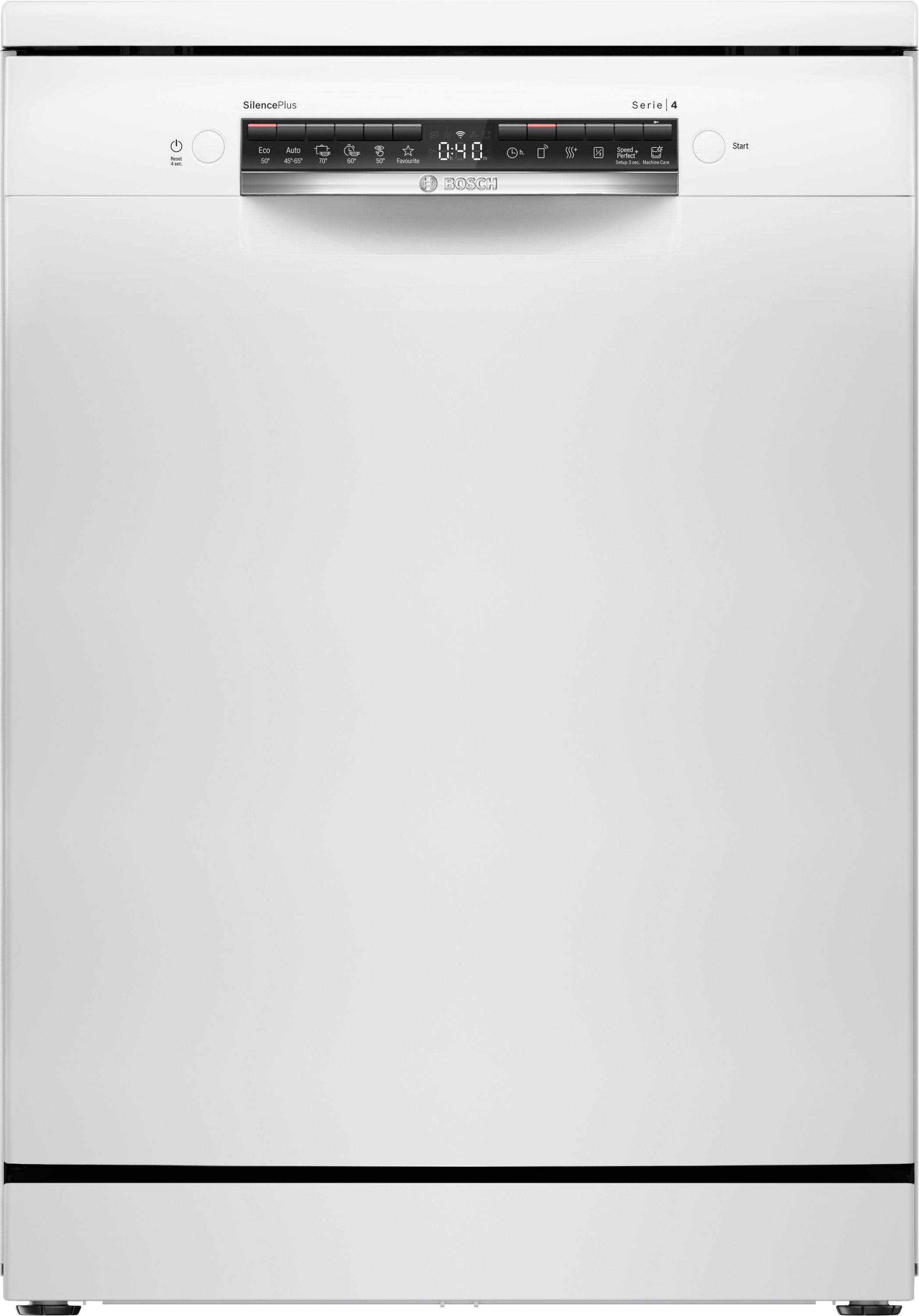 Bosch SMS4ECW28E Serie 4 - Vrijstaande vaatwasser - 60 cm - Wit - A - Home Connect