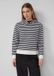s.Oliver Sweatshirt met capuchon navy/wit gestreept katoen maat 40