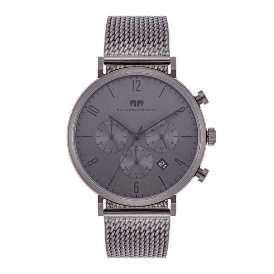 Rhodenwald & Söhne Arakon Herenhorloge - Groen - Staal - 42mm - Chronograaf