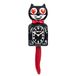 Kit Cat Klock Crimson Royale met hartogen - Iconische kattenklok met bewegend hart oog en staart, op batterijen werkende wandklok, gemaakt in de VS, perfect voor huisdecoratie, moderne klok uit het