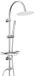 PromoHome Douchezuil met regendouche en handdouche - Chroom RVS design