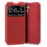 Cool Flip-cover voor Samsung A346 Galaxy A34 5G, kunstleer, glad, rood