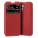 Cool Flip-cover voor Samsung A346 Galaxy A34 5G, kunstleer, glad, rood