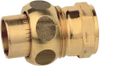 KIRCHHOFF BR raccord - Blanc - 15 mm x 1/2"BI - étanchéité conique - 1 manchon (4340g)