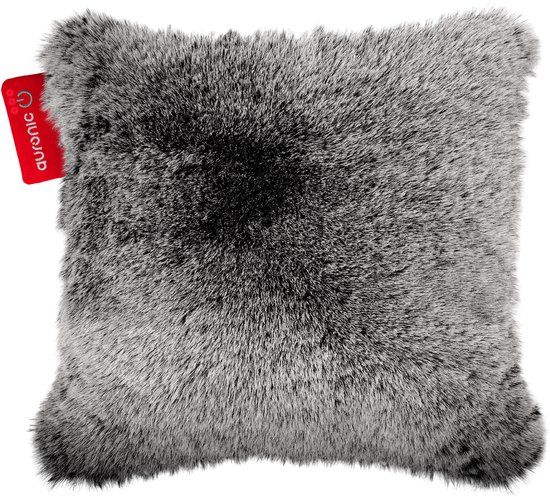 Auronic Warmtekussen - Teddy - 45x45 - Draadloos - Oplaadbaar - Elektrisch kussen - Infrarood - Grijs