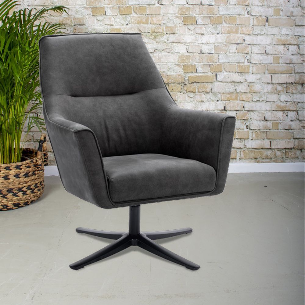 Gister&Vandaag Draaifauteuil Eva Grijs