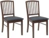 vidaXL Eetstoelen 2 stuks Massief Rubberhout Lichtbruin 50 x 52,5 x 91 cm
