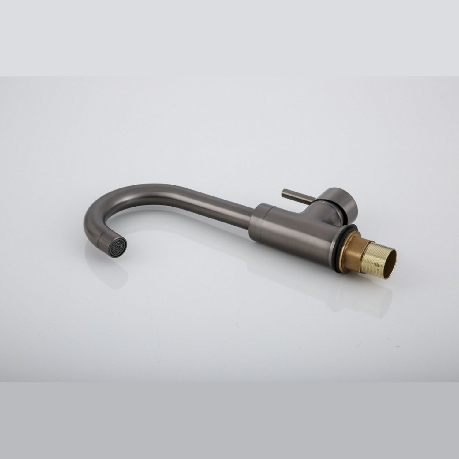 Boss & Wessing Iron Wastafelkraan met Draaibare Uitloop Gunmetal