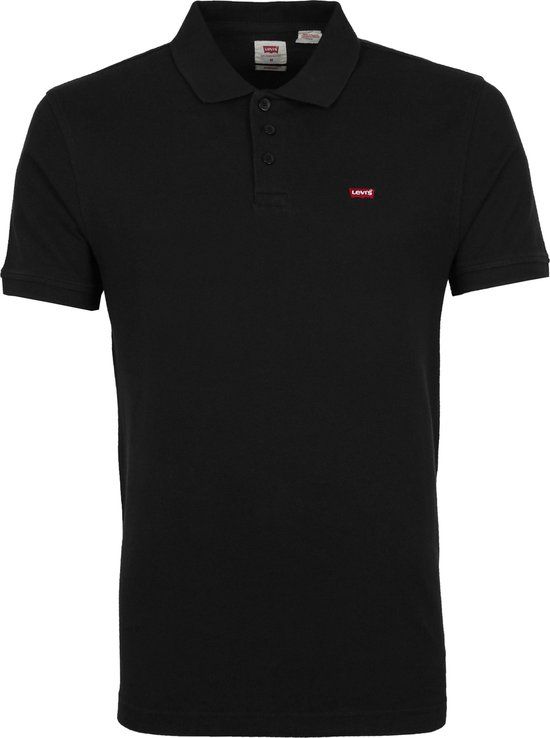 Levi's Pique Polo Zwart - Regular-fit - Heren Poloshirt Maat XXL