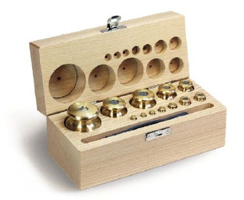 KERN 344-42 gewichtsset, knoopvorm, messing fijn gedraaid, 1 stuk