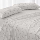 Burrito Blanco Beddengoedset, bed 90 cm (+ beschikbare maten), design 046, steenkleur (90 x 190/200 cm)