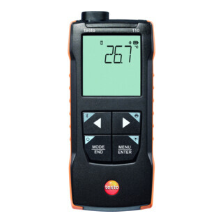 Testo Testo NTC en Pt100 Temperatuurmeter 110 met App Aansluiting Aantal:1