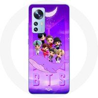 Maniacase Hoesje voor Xiaomi Mi 12 / 12X BTS TinyTAN Animation Poster RM Jin Suga J-Hope Jimin Jungkook Et V Zero O'Clock