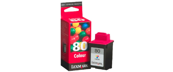Lexmark Nr. 80 kleuren inktcartridge single pack / cyaan, geel, magenta