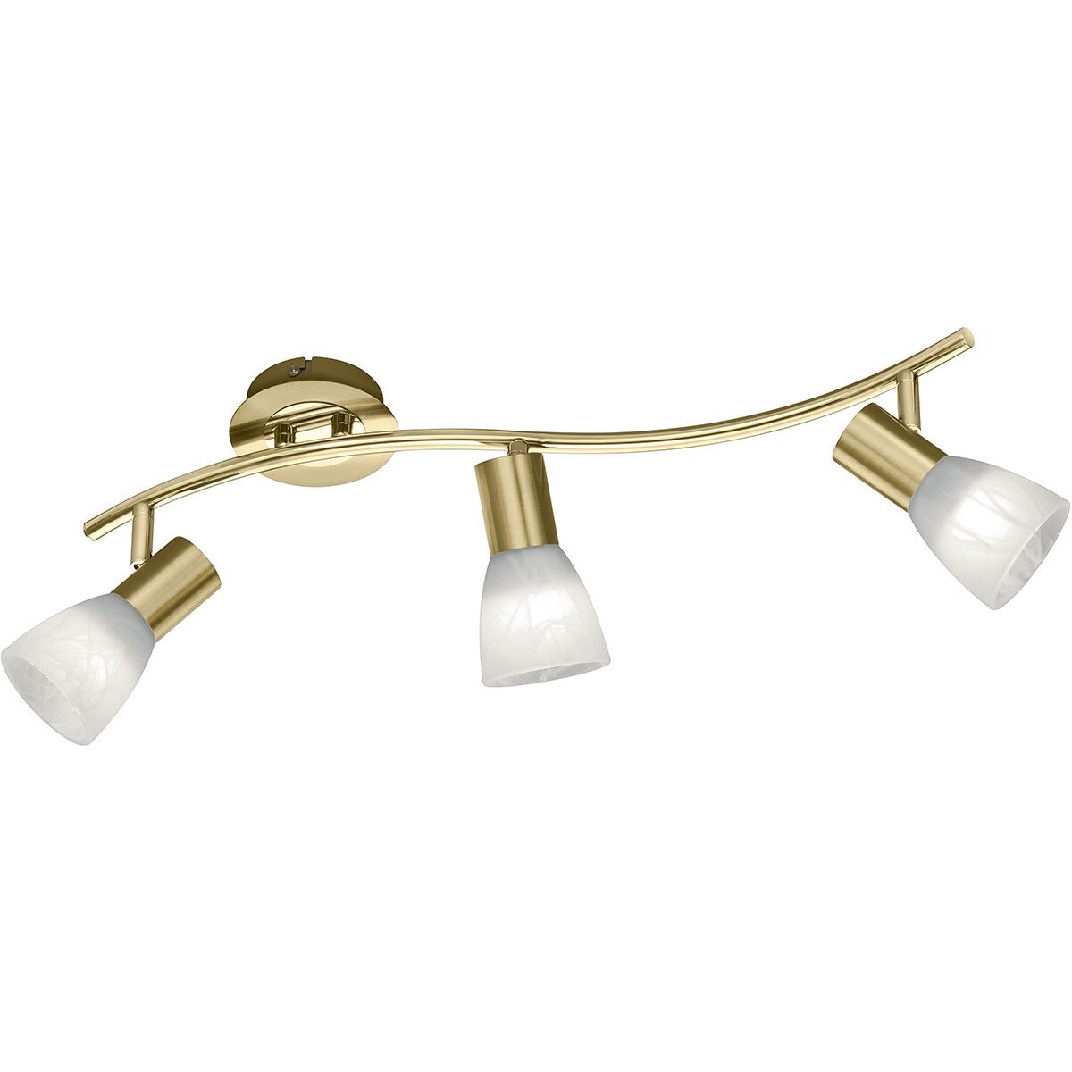 BES LED Trion Levino Plafondspot - 3-lichts - E14 - 1200lm - Warm Wit - Goud