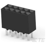 TE Connectivity Female header (standaard) Aantal rijen: 2 5-534206-5 1 stuk(s) Piece