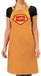 Bellatio Decorations Super mama barbeque schort / keukenschort oker geel voor dames - bbq schorten