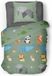 Roupillon Dekbedovertrek set Roupillon Animals 140 x 200 cm Groen Kaki